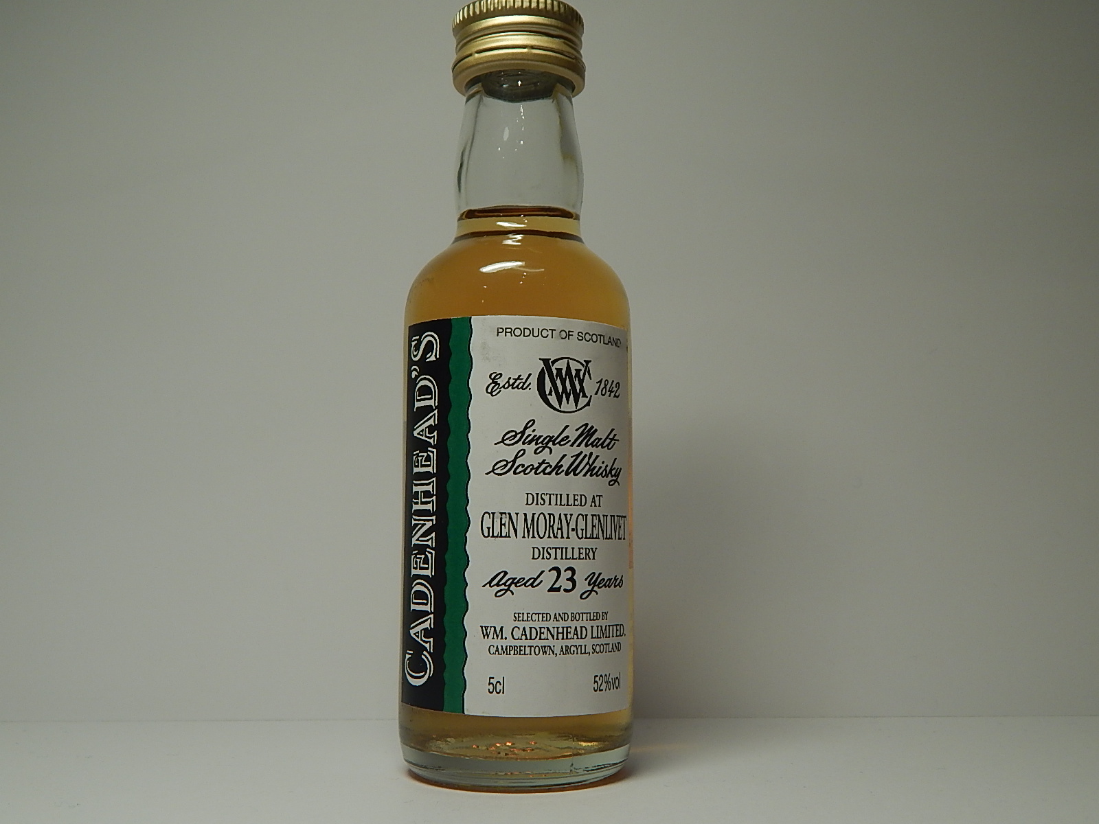 GLENLIVET SMSW 23yo "Cadenhead´s" 5cl 52%vol